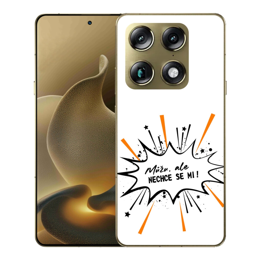 Gélový kryt mmCase na Motorola Signature - vtipný text 11 biele pozadie