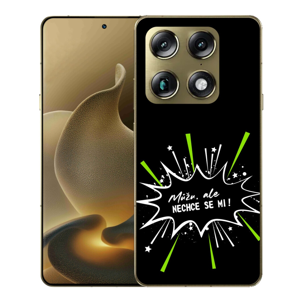 Gélový kryt mmCase na Motorola Signature - vtipný text 11 čierne pozadie