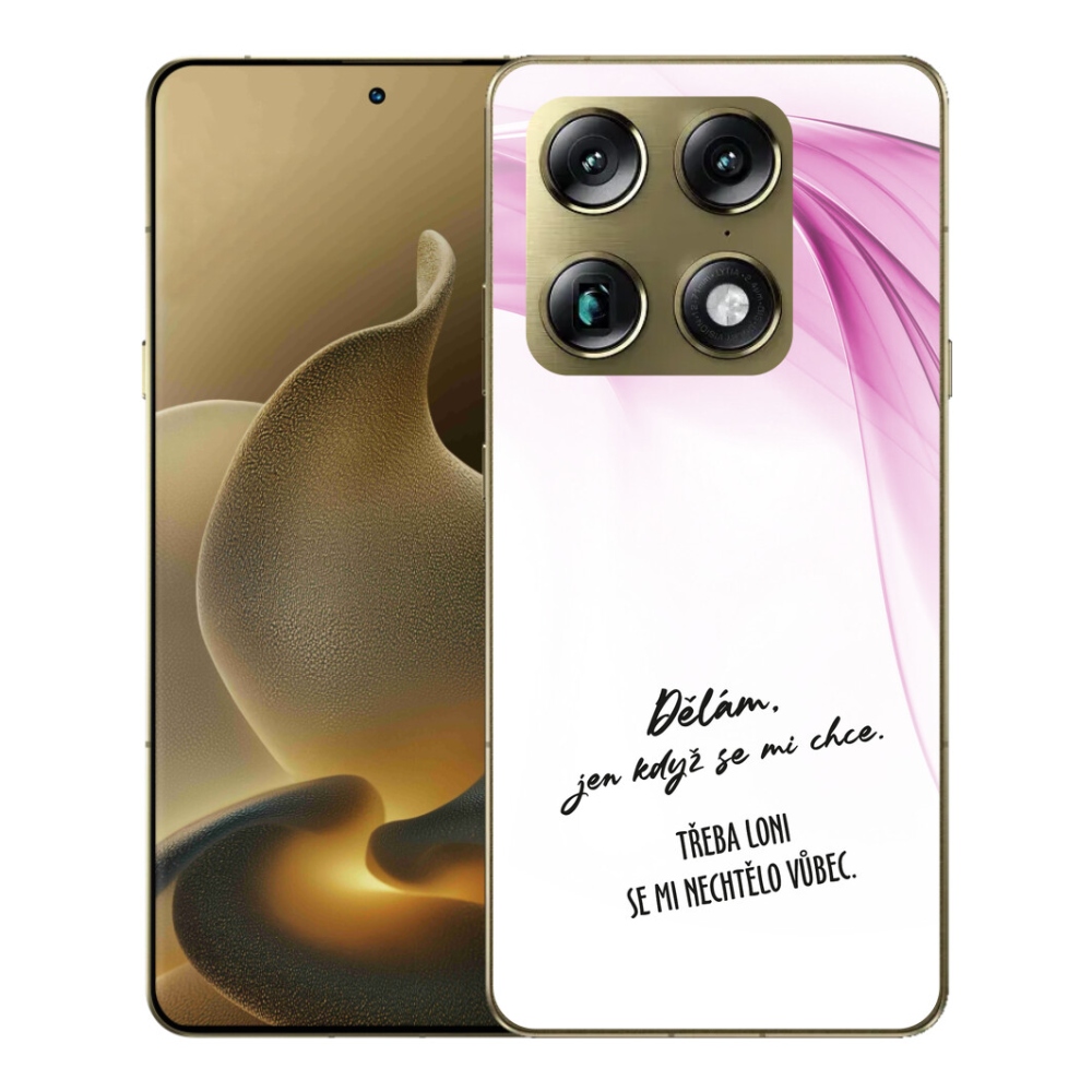 Gélový kryt mmCase na Motorola Signature - vtipný text 12 biele pozadie