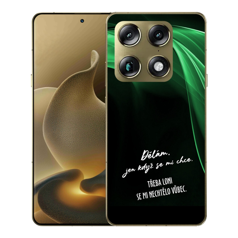 Gélový kryt mmCase na Motorola Signature - vtipný text 12 čierne pozadie