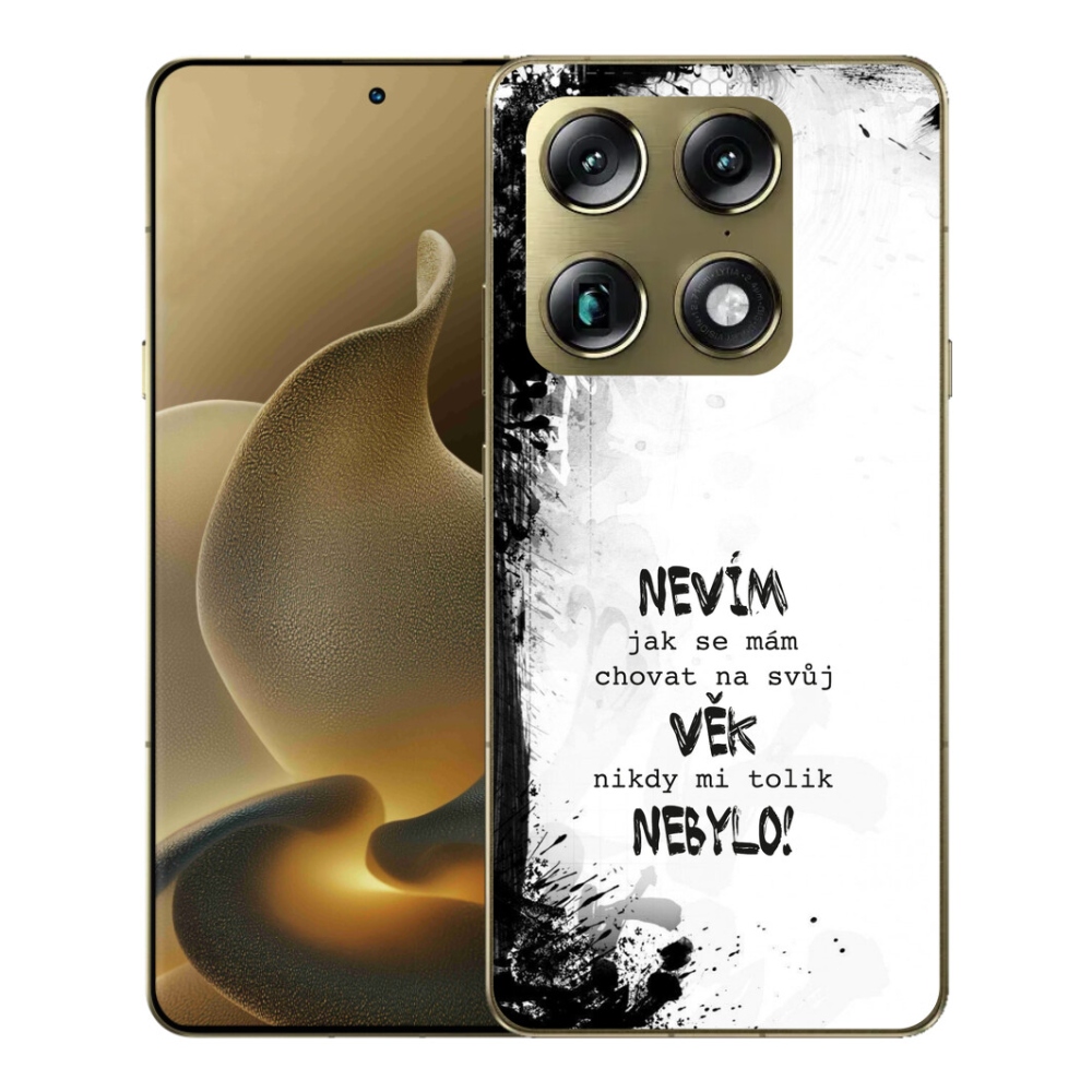 Gélový kryt mmCase na Motorola Signature - vtipný text 14 biele pozadie
