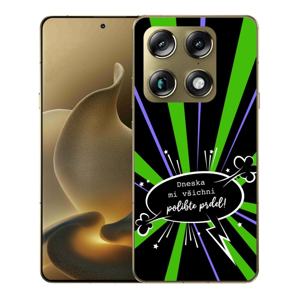 Gélový kryt mmCase na Motorola Signature - vtipný text 15 čierne pozadie