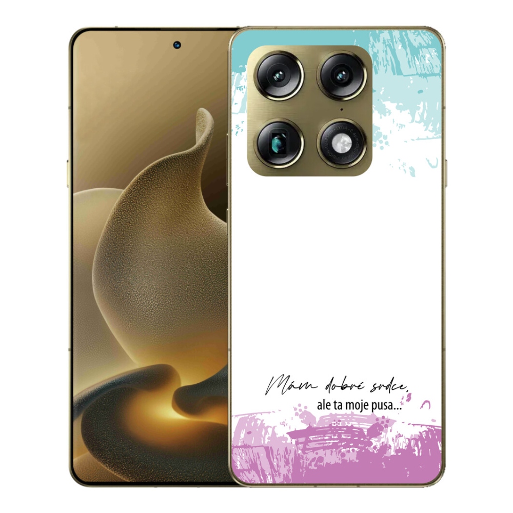 Gélový kryt mmCase na Motorola Signature - vtipný text 3 biele pozadie