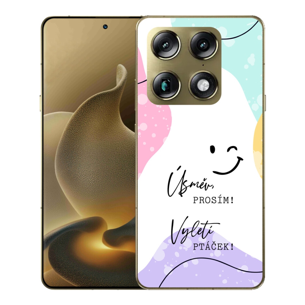 Gélový kryt mmCase na Motorola Signature - vtipný text 4 biele pozadie