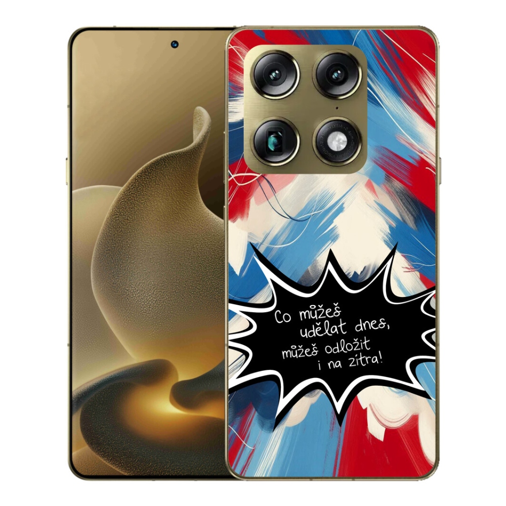 Gélový kryt mmCase na Motorola Signature - vtipný text 9 čierne pozadie