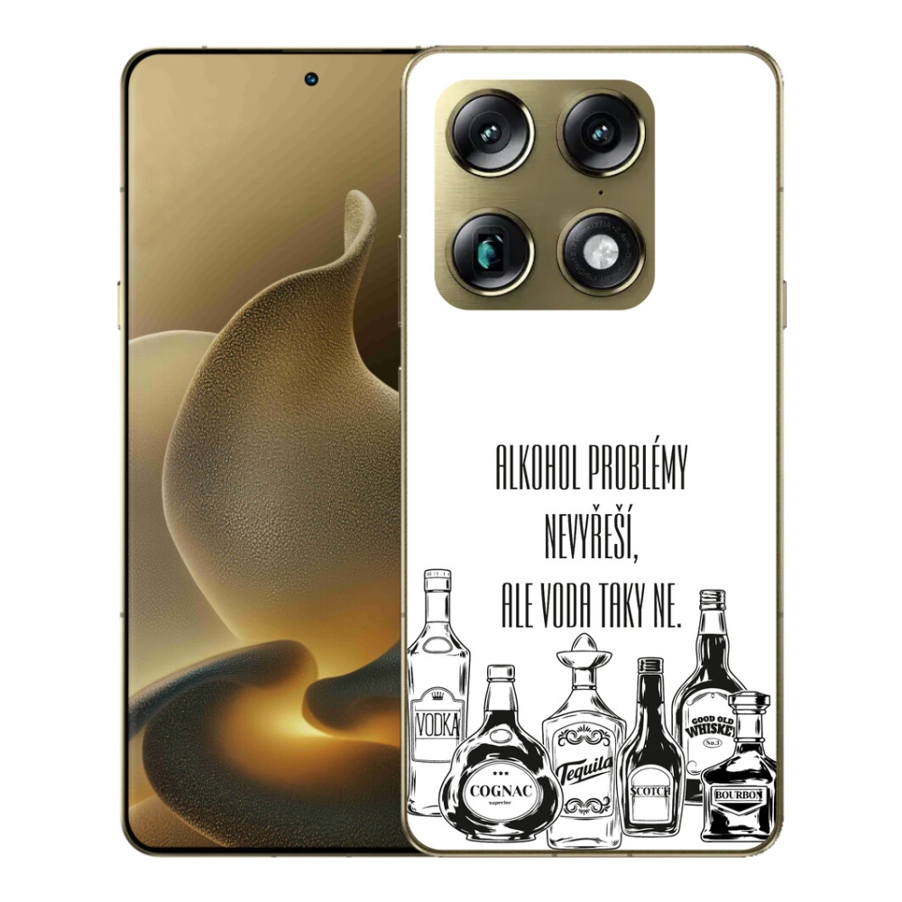 Gélový kryt mmCase na Motorola Signature - vtipný text biele pozadie
