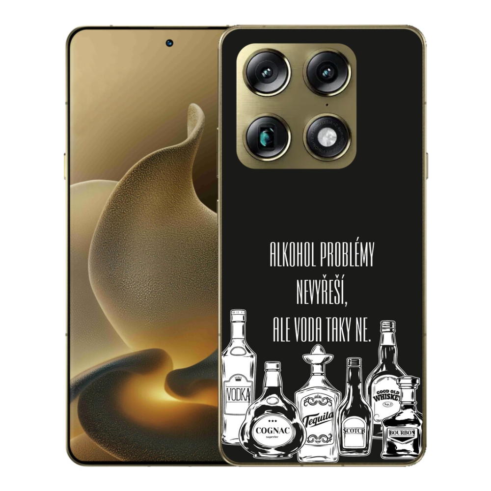 Gélový kryt mmCase na Motorola Signature - vtipný text čierne pozadie