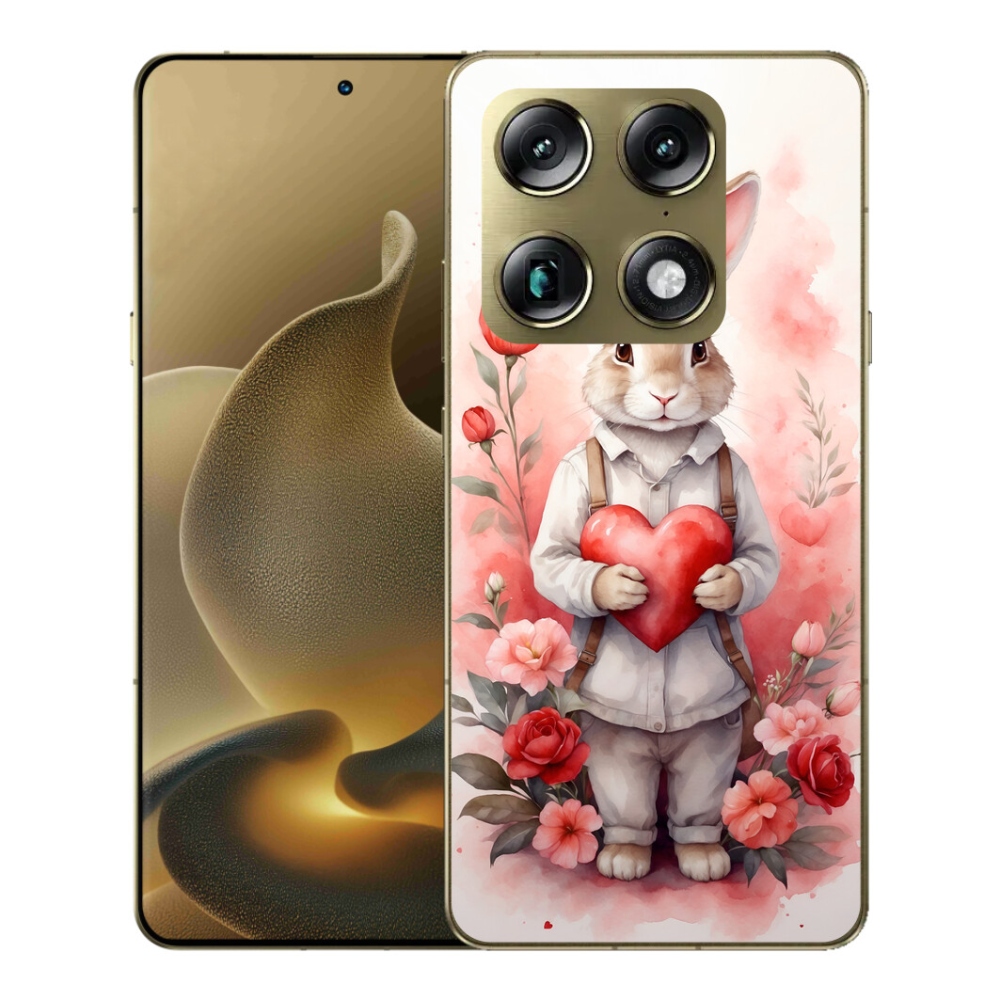 Gélový kryt mmCase na Motorola Signature - zajac so srdiečkom