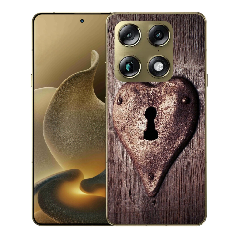 Gélový kryt mmCase na Motorola Signature - zámok v tvare srdca