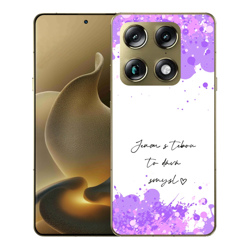 Gélový kryt mmCase na Motorola Signature - zamilovaný text biele pozadie