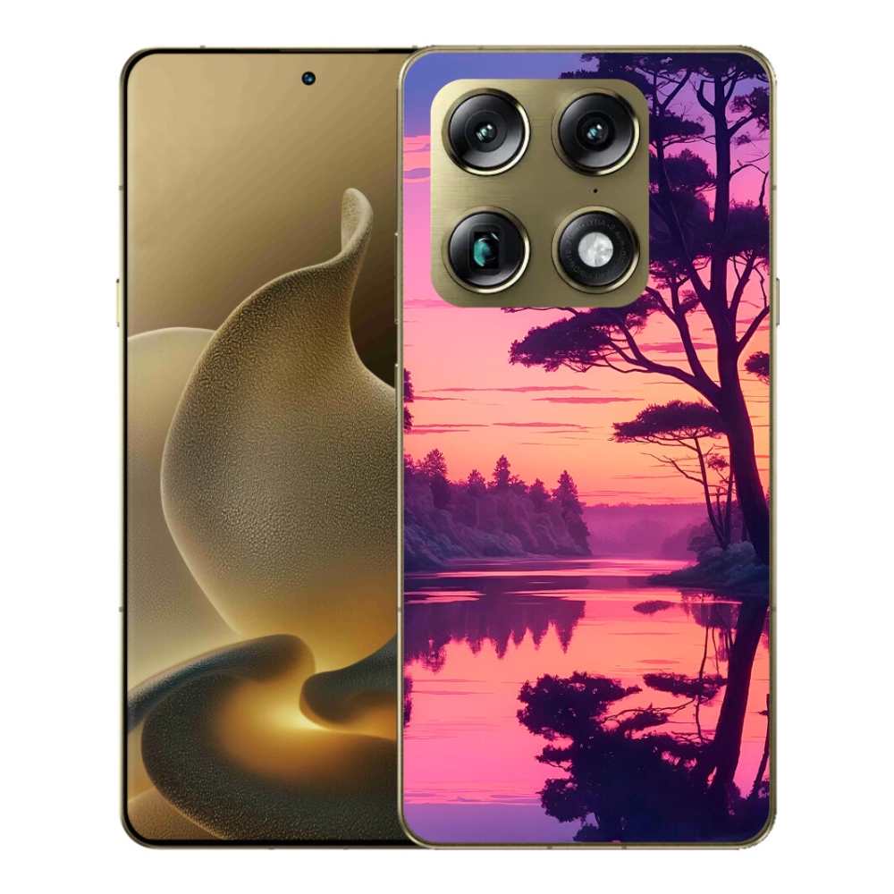 Gélový kryt mmCase na Motorola Signature - západ slnka nad jazerom