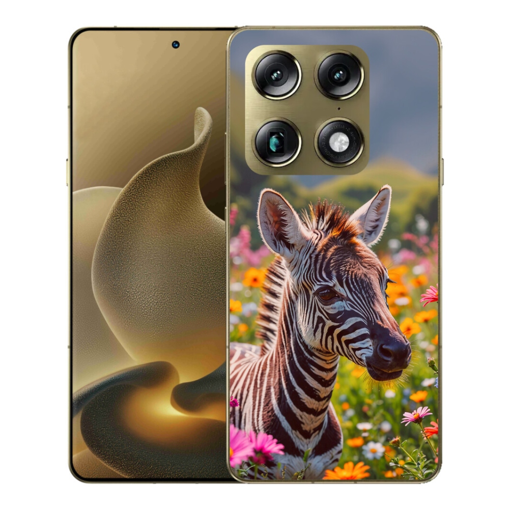 Gélový kryt mmCase na Motorola Signature - zebra na lúke