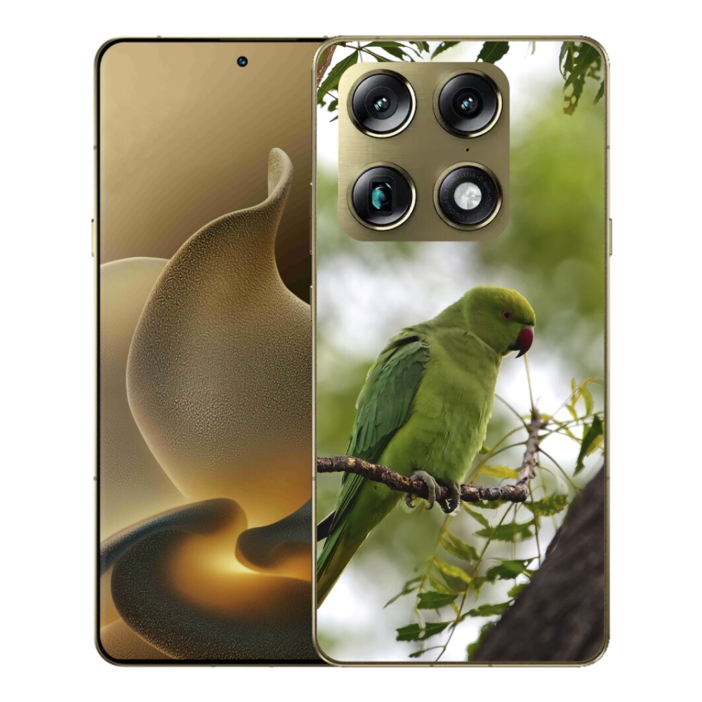Gélový kryt mmCase na Motorola Signature - zelený papagáj