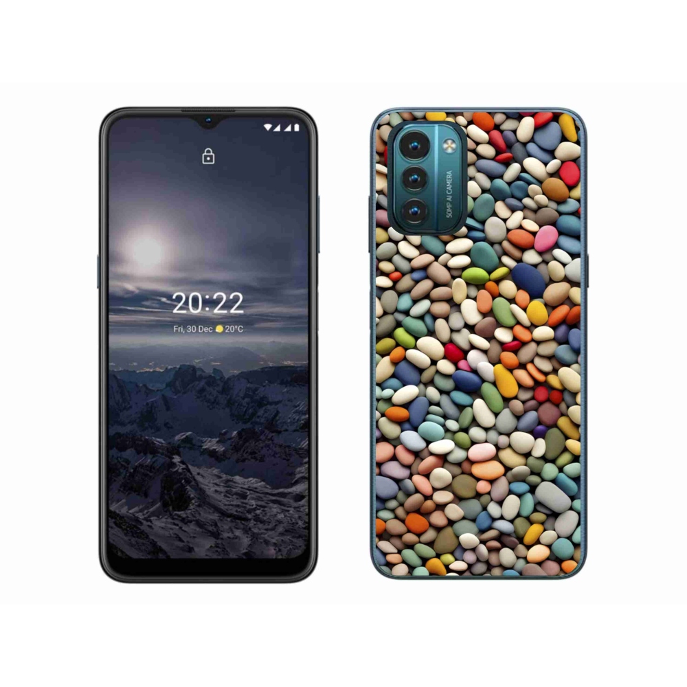 Gélový kryt mmCase na Nokia G11/G21 - farebné kamienky 2
