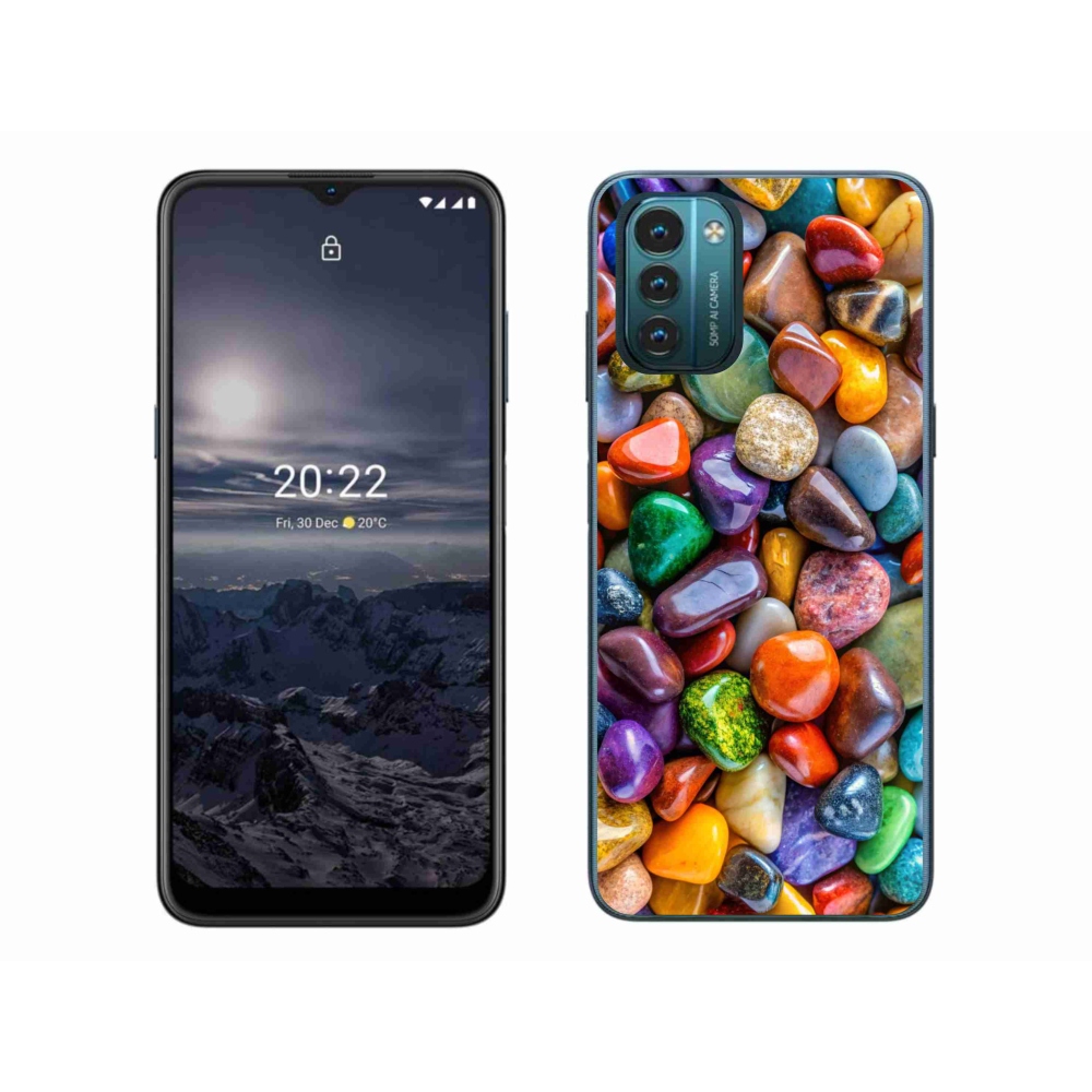 Gélový kryt mmCase na Nokia G11/G21 - farebné kamienky