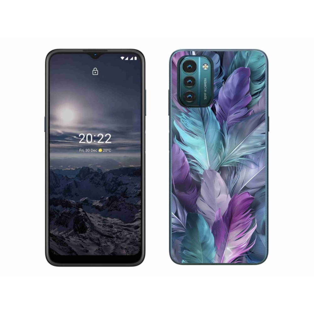 Gélový kryt mmCase na Nokia G11/G21 - farebné perie 2
