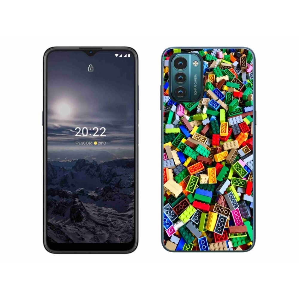 Gélový kryt mmCase na Nokia G11/G21 - farebné stavebné kocky