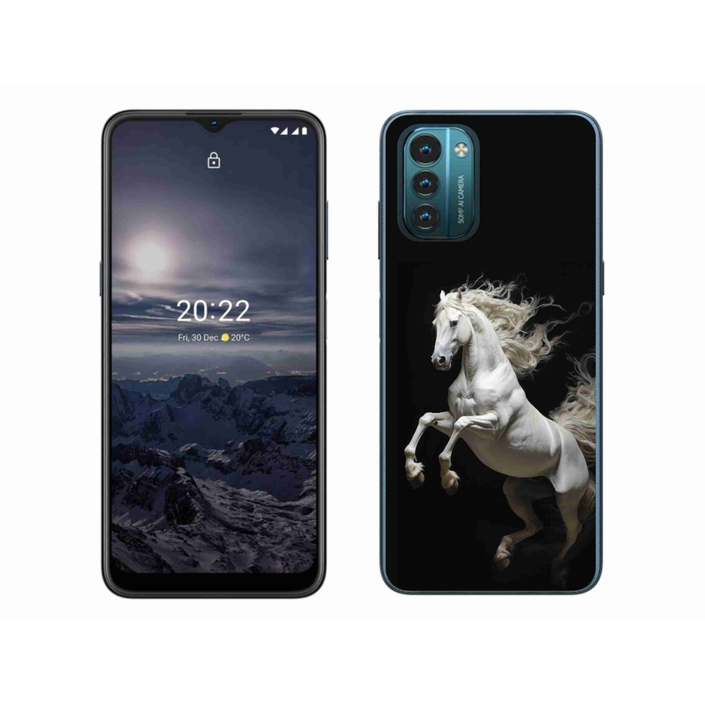 Gélový kryt mmCase na Nokia G11/G21 - biely kôň 4