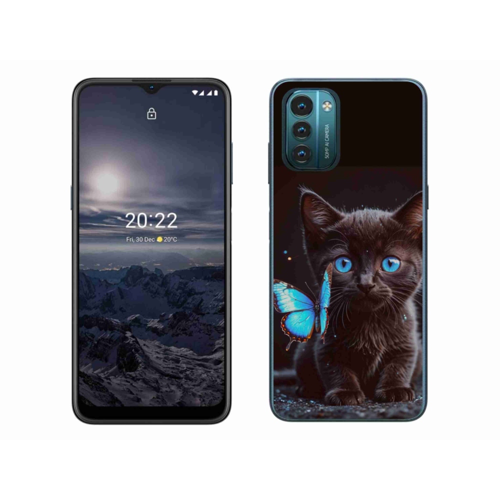 Gélový kryt mmCase na Nokia G11/G21 - čierne mačiatko 3