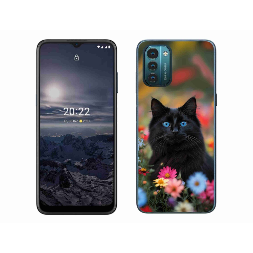 Gélový kryt mmCase na Nokia G11/G21 - čierne mačiatko 4