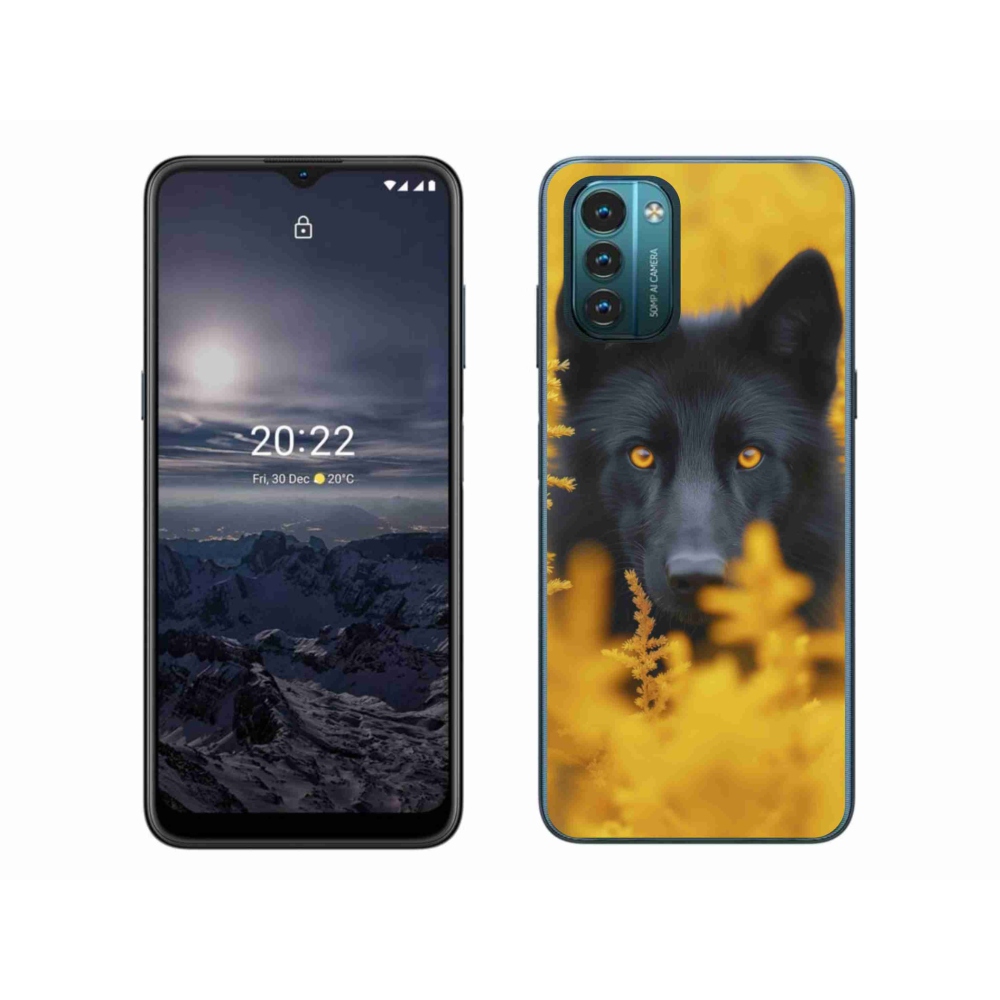 Gélový kryt mmCase na Nokia G11/G21 - čierny vlk 2