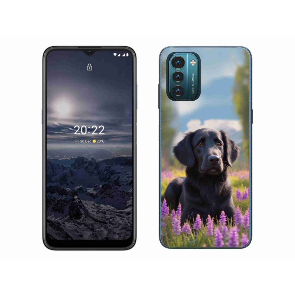Gélový kryt mmCase na Nokia G11/G21 - elegantný čierny retriever