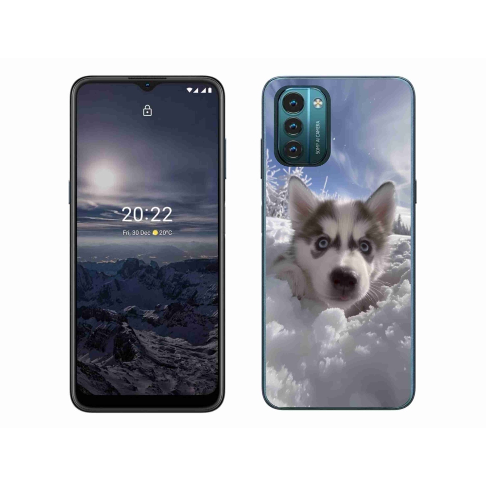 Gélový kryt mmCase na Nokia G11/G21 - husky v snehu