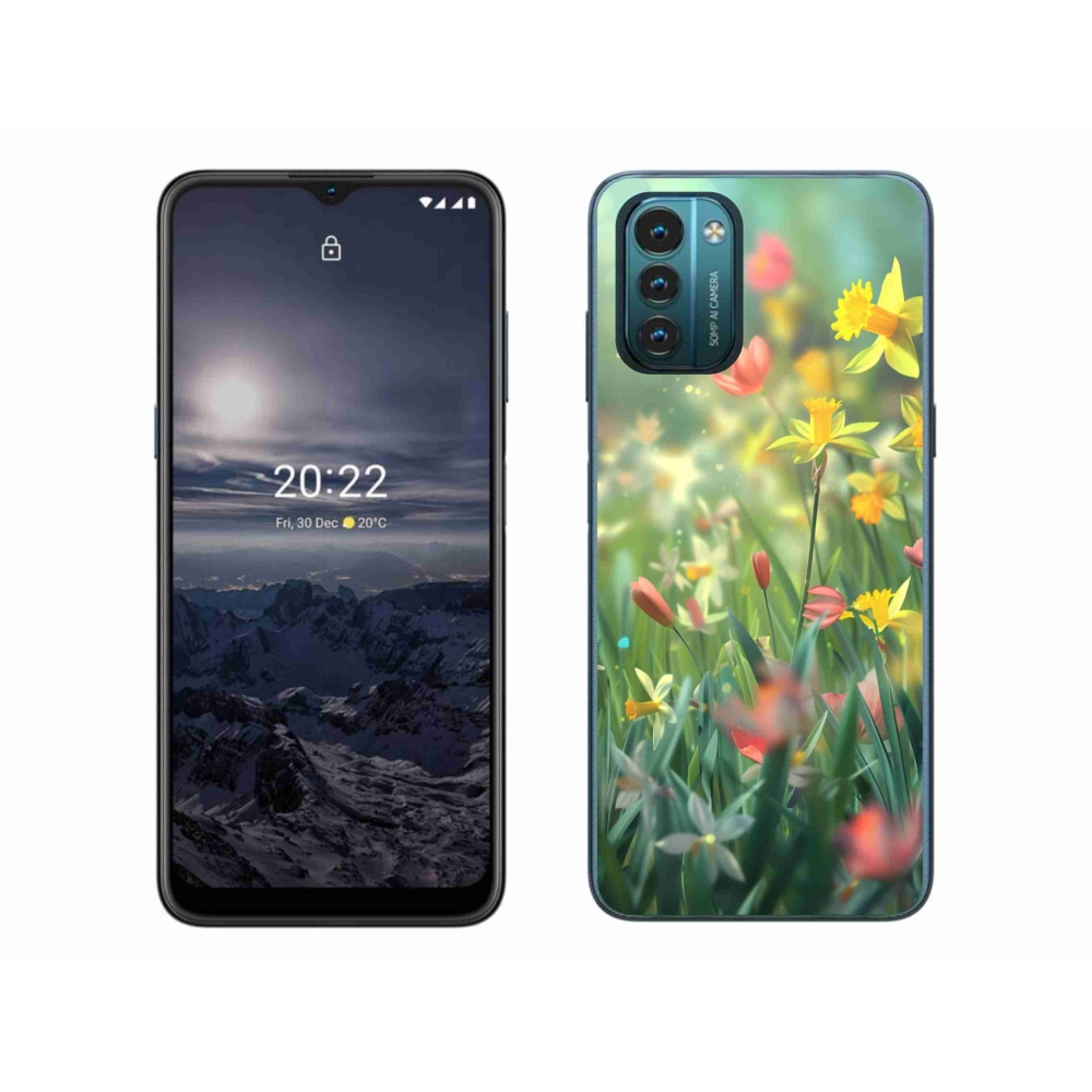 Gélový kryt mmCase na Nokia G11/G21 - jarné kvety