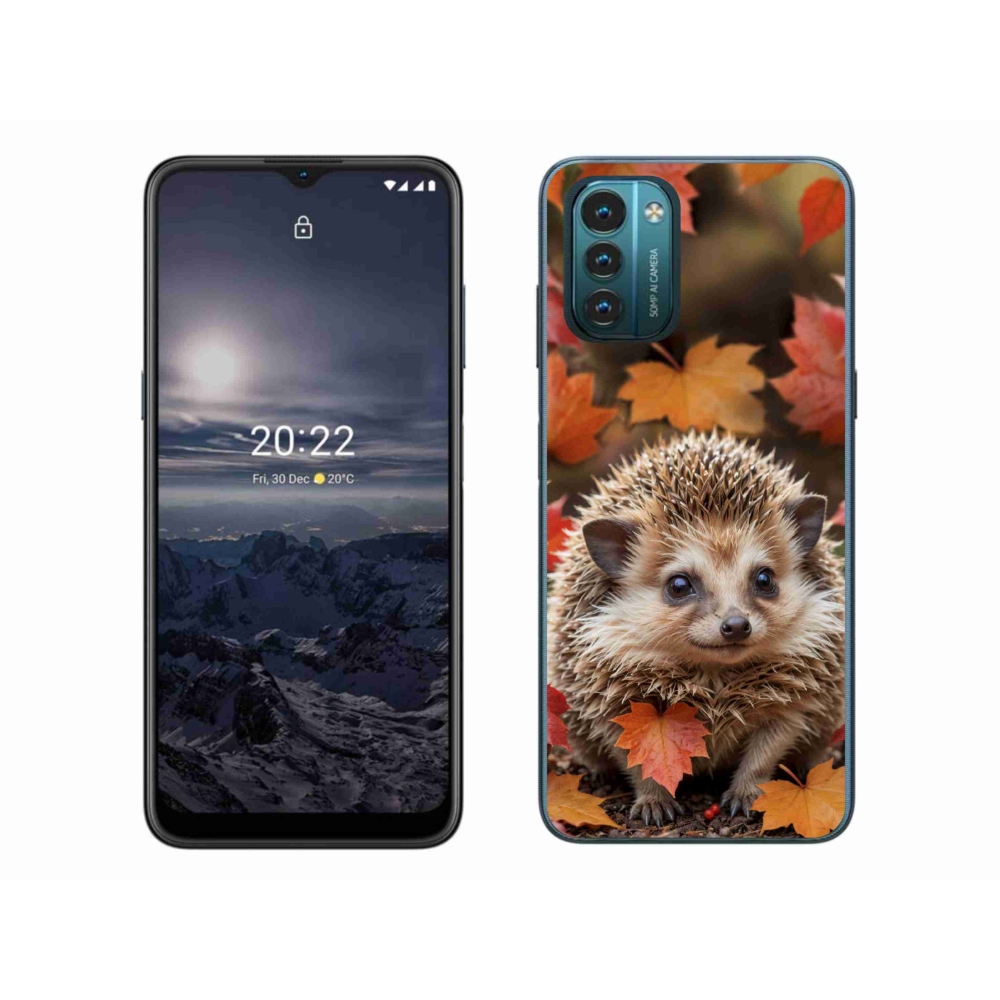 Gélový kryt mmCase na Nokia G11/G21 - ježko v lístia