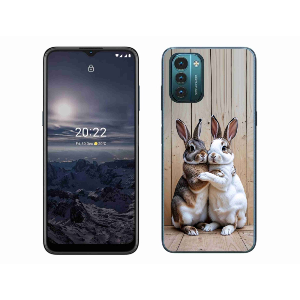 Gélový kryt mmCase na Nokia G11/G21 - králičie pár