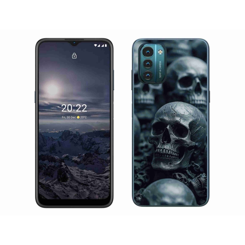 Gélový kryt mmCase na Nokia G11/G21 - lebka 2