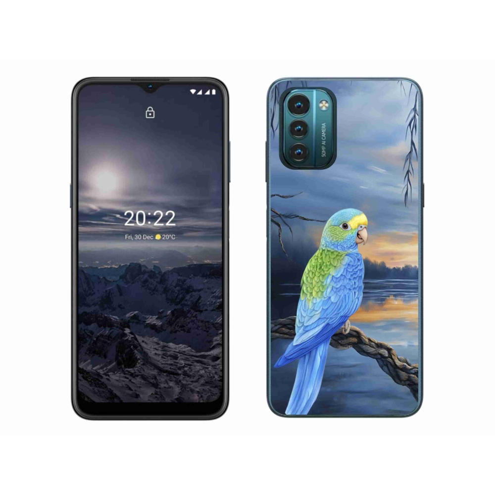 Gélový kryt mmCase na Nokia G11/G21 - modrý papagáj
