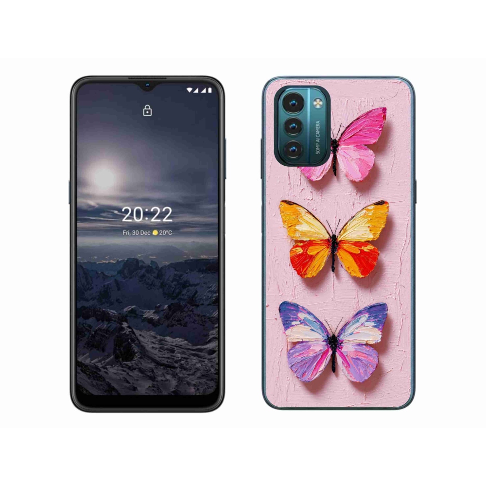 Gélový kryt mmCase na Nokia G11/G21 - motýlia trojica