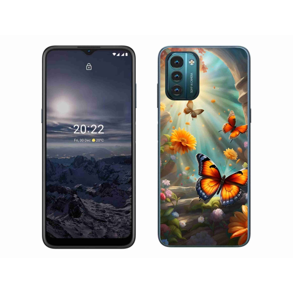 Gélový kryt mmCase na Nokia G11/G21 - motýlia záhrada 2
