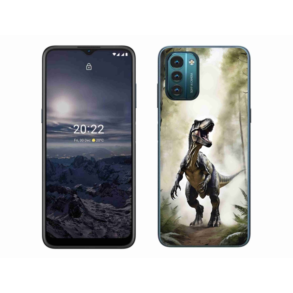 Gélový kryt mmCase na Nokia G11/G21 - naštvaný T-Rex