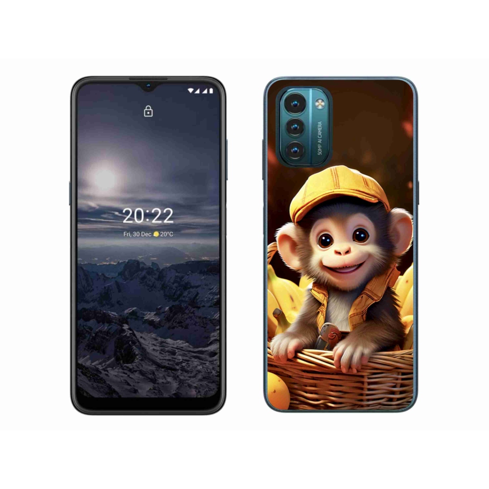 Gélový kryt mmCase na Nokia G11/G21 - opice v košíku