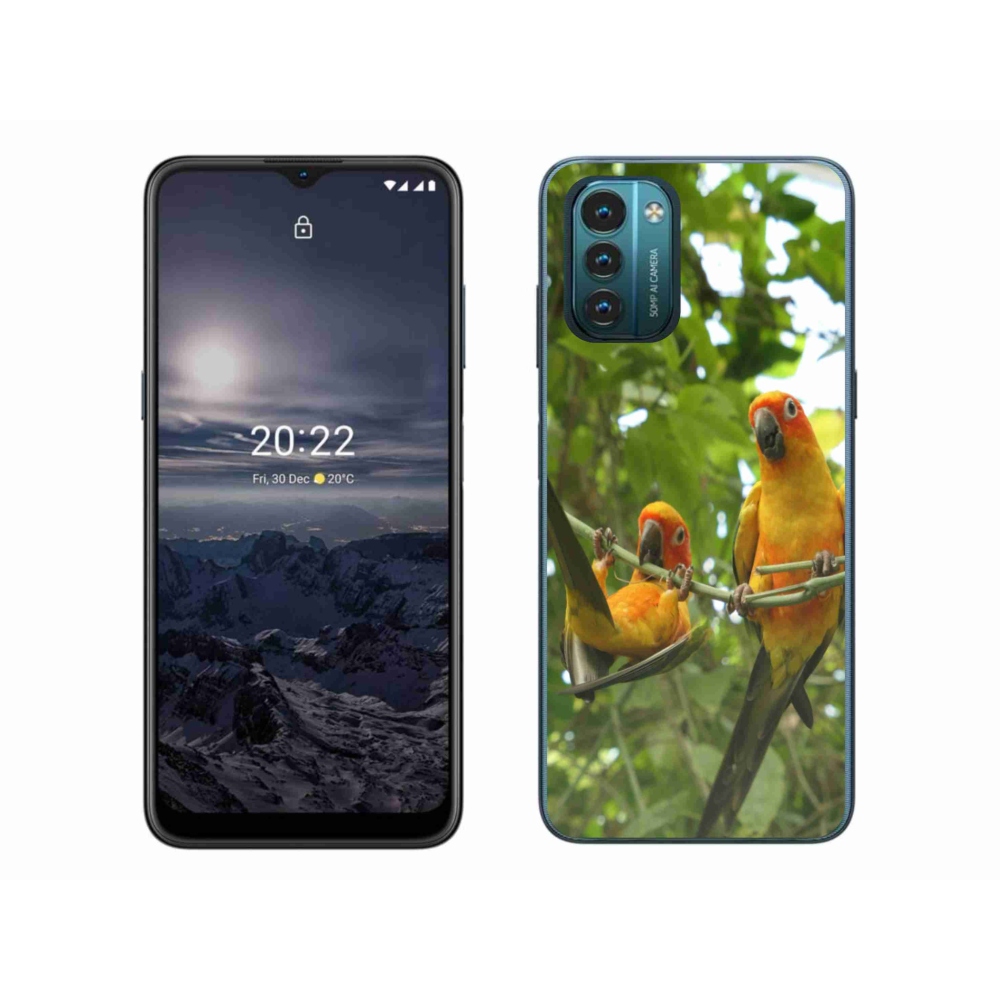 Gélový kryt mmCase na Nokia G11/G21 - papagáje aratingy