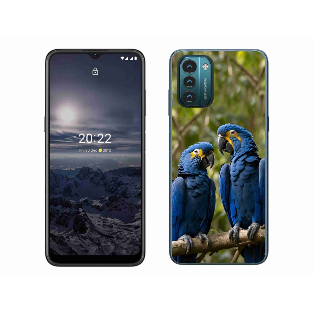 Gélový kryt mmCase na Nokia G11/G21 - papagájové duo