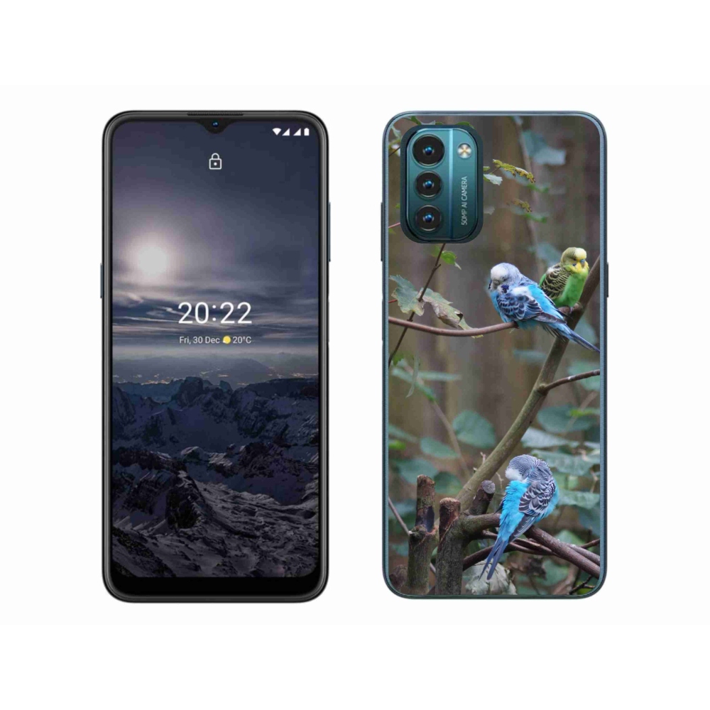 Gélový kryt mmCase na Nokia G11/G21 - papagáje na vetve