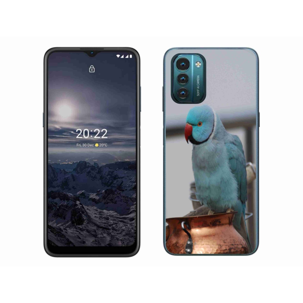 Gélový kryt mmCase na Nokia G11/G21 - papagáj Alexandr modrý