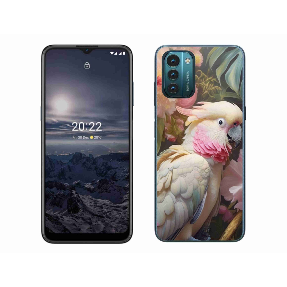 Gélový kryt mmCase na Nokia G11/G21 - papagáj kakadu ružový 2