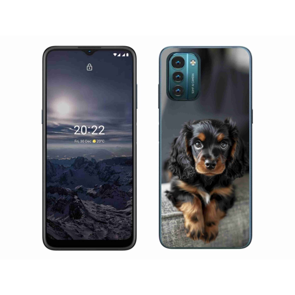 Gélový kryt mmCase na Nokia G11/G21 - roztomilý dlhosrstý jazvečík