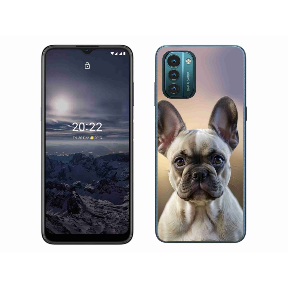 Gélový kryt mmCase na Nokia G11/G21 - roztomilý francúzsky buldoček