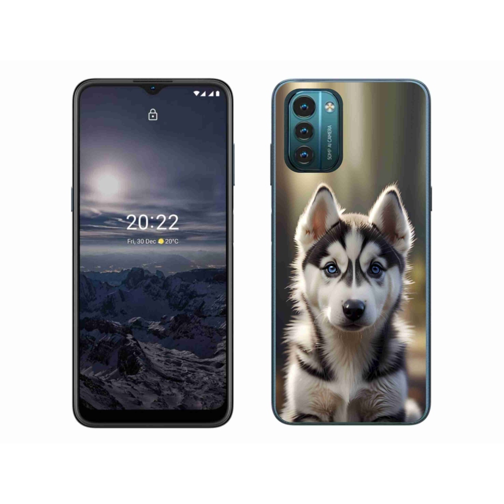 Gélový kryt mmCase na Nokia G11/G21 - roztomilý sibírsky husky