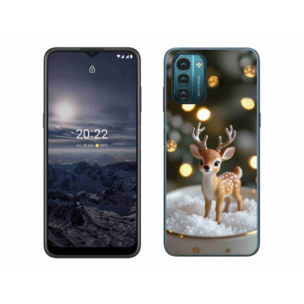 Gélový kryt mmCase na Nokia G11/G21 - roztomilý vianočný jeleň