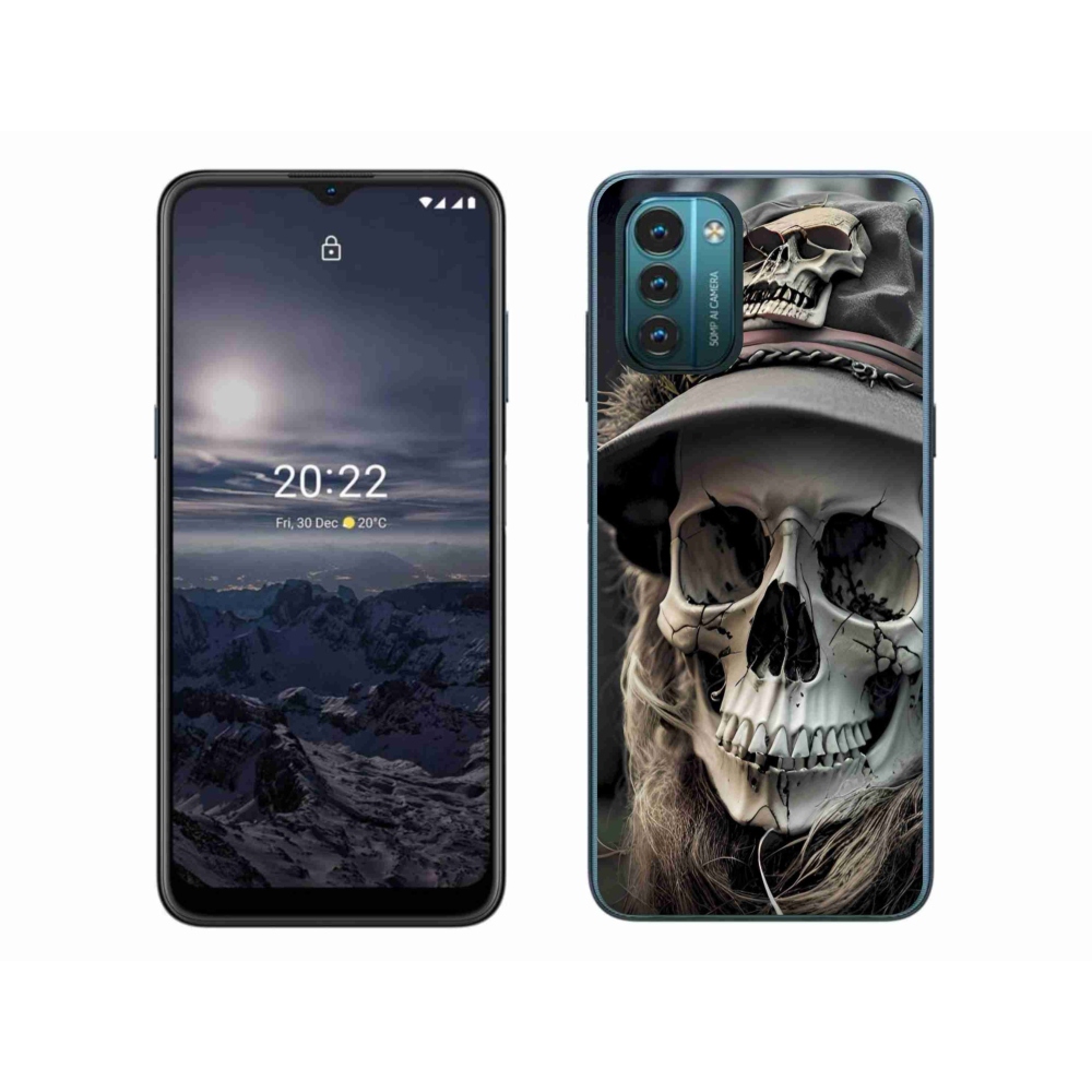 Gélový kryt mmCase na Nokia G11/G21 - temná lebka