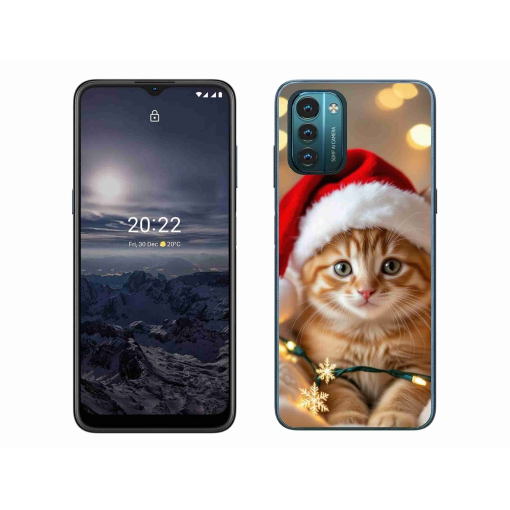 Gélový kryt mmCase na Nokia G11/G21 - vianočné mačiatko