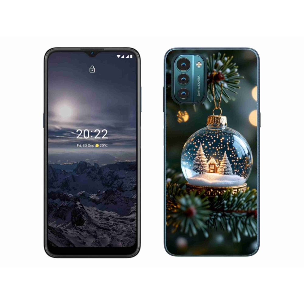 Gélový kryt mmCase na Nokia G11/G21 - vianočné gule 2