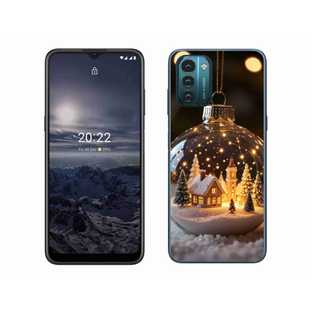 Gélový kryt mmCase na Nokia G11/G21 - vianočné gule 3