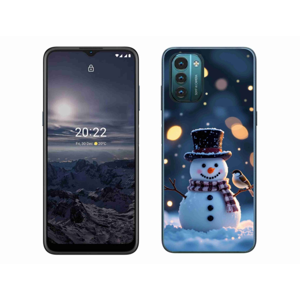 Gélový kryt mmCase na Nokia G11/G21 - vianočný snehuliak